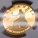 イギリス 1799年 1/4ペニー 銅貨 Gilt ジョージ3世 NGC PF62CAMEO