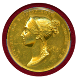 イギリス 1838年 金メダル ヴィクトリア戴冠記念 PCGS SP61