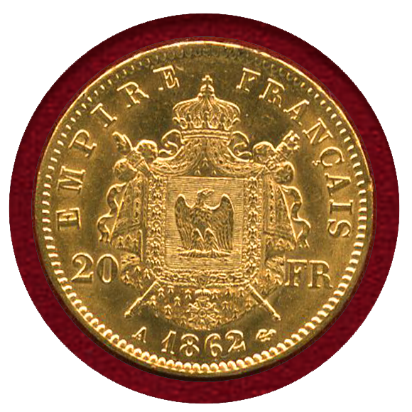 JCC | ジャパンコインキャビネット / フランス 1862A 20フラン 金貨 ...