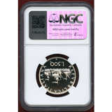 イタリア 1995R 500リレ 銀貨 コロンブスの船 PCGS PF69UCAM