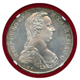 オーストリア (1780) ターラー 銀貨 マリアテレジア リストライク MS66