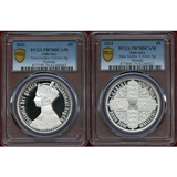 オルダニー 2021年 £5 銀貨 2枚セット ニューゴシッククラウン PR70DCAM