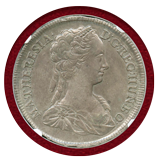 ハンガリー 1742年 ターラー銀貨 マリア・テレジア、マドンナ NGC AU58