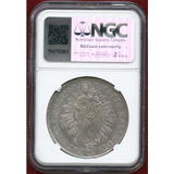 ハンガリー 1742年 ターラー銀貨 マリア・テレジア、マドンナ NGC AU58