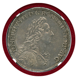 ドイツ レーゲンスブルク 1780BF ターラー 銀貨 都市景観 NGC AU58