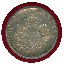 スイス ベルン ND(1816) 40バッツェン 銀貨 加刻印 PCGS XF40