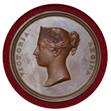 【SOLD】イギリス 1837年 銅メダル ヴィクトリア女王 ロンドン市庁舎訪問記念 SP63