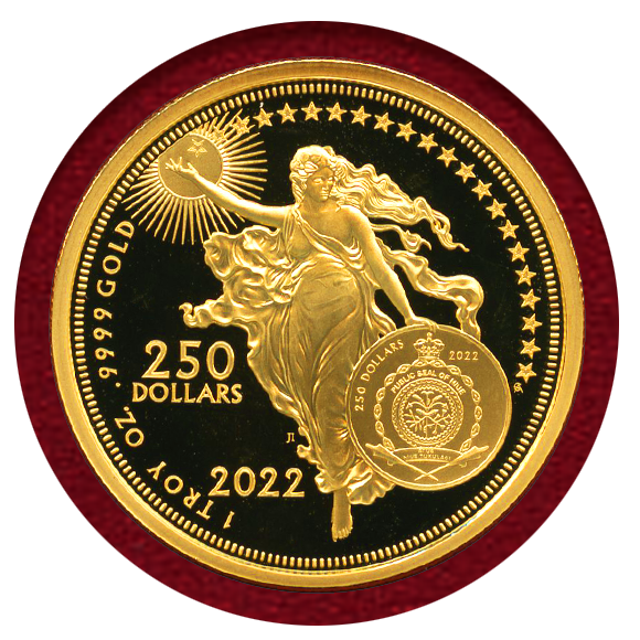 JCC | ジャパンコインキャビネット / ニウエ 2022年 $250 プルーフ金貨 