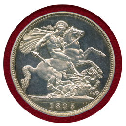 【SOLD】イギリス 1893LVI クラウン プルーフ銀貨 ヴィクトリア女王 PR62CAM