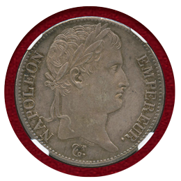 フランス 1814A 5フラン銀貨 ナポレオン1世 NGC AU58
