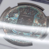 フランス 1820A 5フラン 銀貨 ルイ18世 NGC MS63