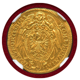 神聖ローマ帝国 フランクフルト 1645年 ダカット金貨 エンジェル NGC MS63