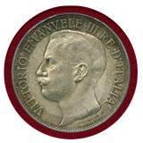 イタリア 1911R 5リレ 銀貨 王国建国50年記念 PCGS MS63