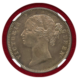 【SOLD】英領インド 1840(C&B) ルピー 銀貨 ヴィクトリア NGC MS64