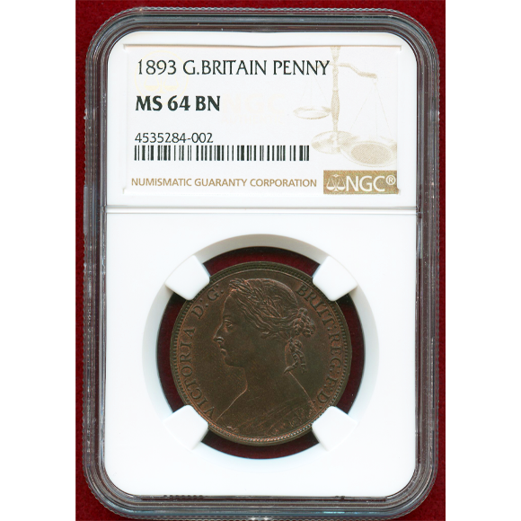 JCC | ジャパンコインキャビネット / イギリス 1893年 ペニー 銅貨 ...