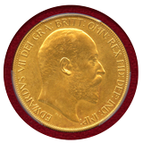 イギリス 1902年 5ポンド 金貨 エドワード7世 PCGS PR62MATTE