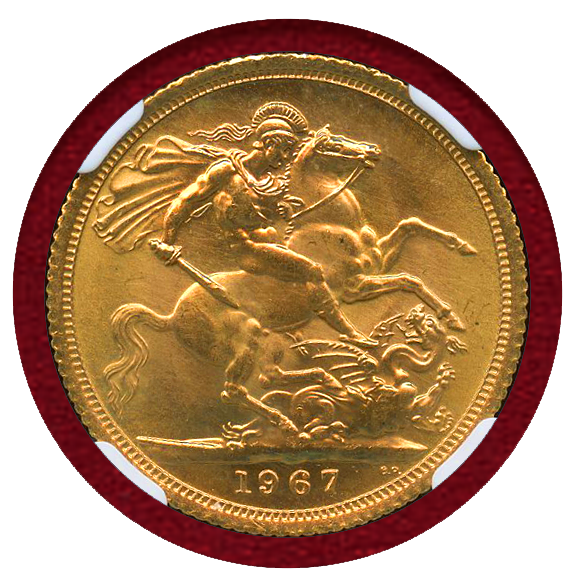 JCC | ジャパンコインキャビネット / イギリス 1967年 ソブリン 金貨 