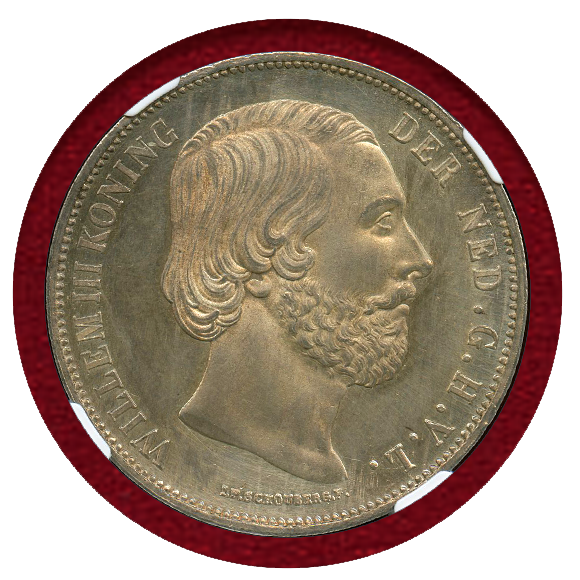 オランダ1872年銀貨-