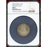 神聖ローマ帝国 オーストリア 1693年 ターラー 銀貨 レオポルト1世 NGC MS63