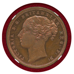 【SOLD】南アフリカ 喜望峰 1889年 ペニー銅貨 試作貨 ヴィクトリア PF64RB