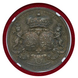 イギリス 1736年 銀メダル アン王女 出産記念 NGC MS63