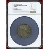 ドイツ ドイツ騎士団 1614年 2ターラー 銀貨 マクシミリアン3世 NGC AU53