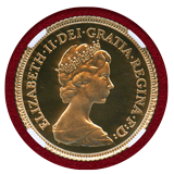 イギリス 1982年 1/2Sov 金貨 エリザベス2世 NGC PF69UC