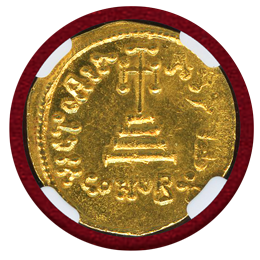 ビザンチン帝国 641-668 ソリダス 金貨 コンスタンス2世 NGC MS