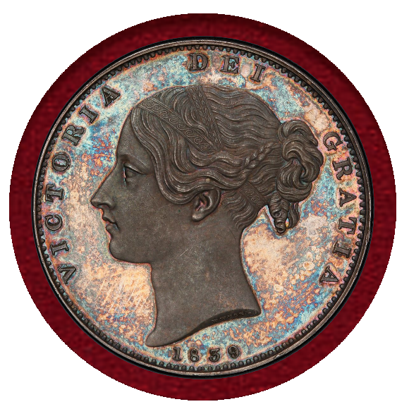 JCC | ジャパンコインキャビネット / イギリス 1839年 クラウン 銀貨 ヴィクトリア ヤングヘッド PCGS PR64+