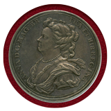 イギリス 1703年 アン女王 銀メダル マールバラ公爵 NGC AU55