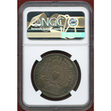 イギリス (1702)  アン女王即位記念銀メダル NGC AU58