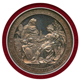 【SOLD】ドイツ フランクフルト 1887 銀メダル 独仏改革共同体100周年 MS64DPL