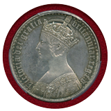 イギリス 1847年 銀貨 ヴィクトリア ゴシッククラウン UNDECIMO PCGS PR61