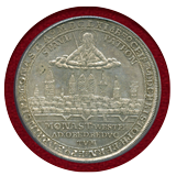 ドイツ ミュンスター 1661年 ターラー 銀貨 都市景観 PCGS MS62