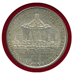 ドイツ ミュンスター 1661年 ターラー 銀貨 都市景観 PCGS MS62
