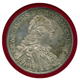 ドイツ レーゲンスブルク 1756 ICB ターラー銀貨 都市景観 PCGS MS62