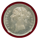 英領インド 1840(C&B) ルピー 銀貨 ヴィクトリア NGC MS64