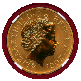 イギリス 2001年 5ポンド 金貨 ヴィクトリア没後100年記念 NGC Reverse PF70