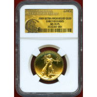 アメリカ 2009年 $20 金貨 ウルトラハイレリーフ NGC MS70PL ER