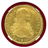 【SOLD】コロンビア 1813P JF 8エスクード金貨 フェルナンド7世 NGC MS62