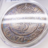 デンマーク 1655年 クローネ銀貨 フレデリク3世 PCGS AU53