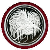 パプアニューギニア 2020年 20キナ 銀貨 極楽鳥 PCGS PR70DCAM FDI