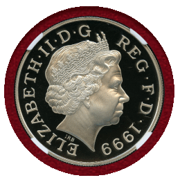 イギリス 1999年 5ポンド 銀貨 ダイアナ NGC PF69UC