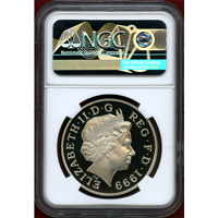 イギリス 1999年 5ポンド 銀貨 ダイアナ NGC PF69UC