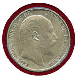 イギリス 1902年 フローリン(2シリング) 銀貨 エドワード7世 PR63MATTE
