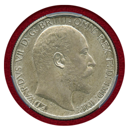 イギリス 1902年 フローリン(2シリング) 銀貨 エドワード7世 PR63MATTE