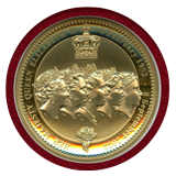 ニウエ 2022年 $1 ギルト貨 エリザベス2世追悼 NGC PF70UC FR