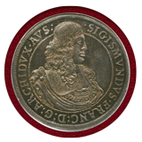 神聖ローマ帝国 オーストリア 1665年 ターラー 銀貨 ジークムント大公 MS64