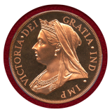 カナダ (1901) $1 ファンタジー銅貨 ヴィクトリア女王 PCGS PR67RD CAM