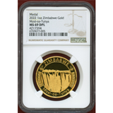 ジンバブエ 2022年 1オンス金メダル Mosi oa Tunya NGC MS69DPL